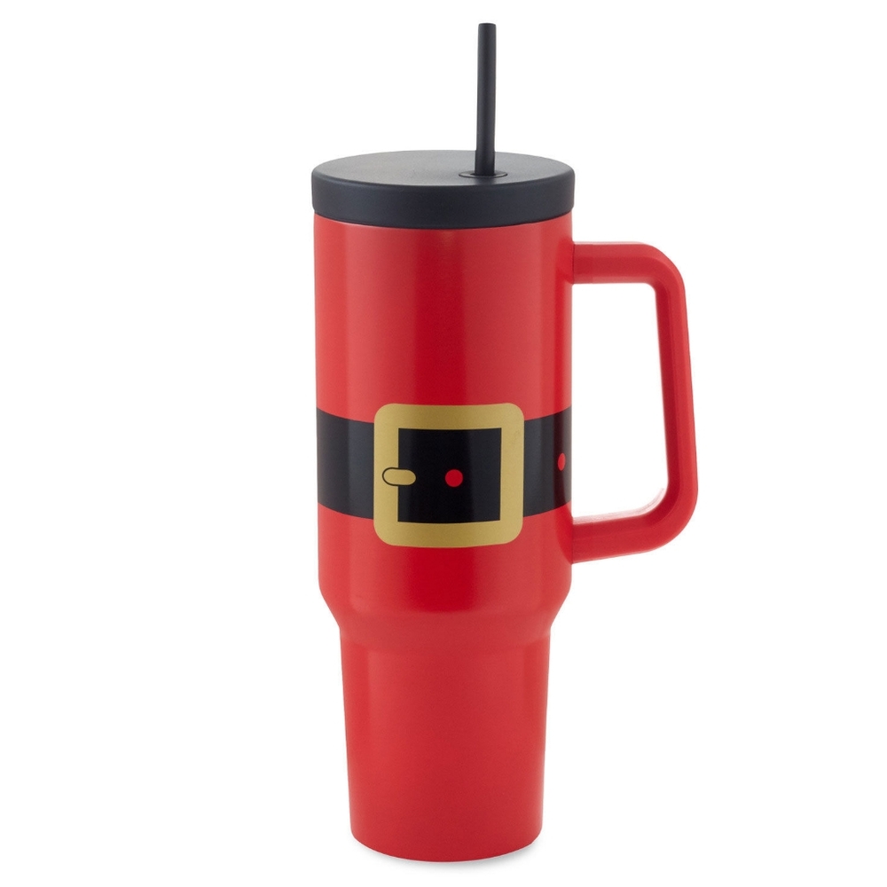 🎉HP🎉 NWT Hallmark Santa Suit Insulated Travel Cup With Handle, 40 oz. 🎅